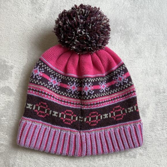 Smartwool Chair Lift Beanie Pink NWT Fair Isle Winter Ski Snowboard Outdoor - Picture 8 of 10